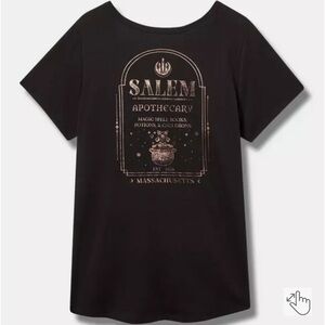Nwt TORRID Salem Classic Fit Signature Jersey Girlfriend Tee 2X Hocus Pocus